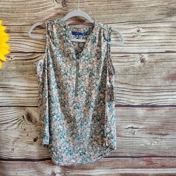 "Apt 9" Woman's Sleeveless top, Size : small Multicolored NWT - Picture 1 of 8